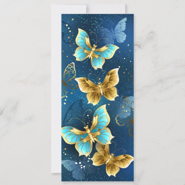 Carte Golden butterflies (Devant)