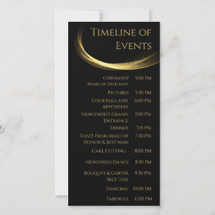 Carte Golden Elegance-Wedding Programme-
