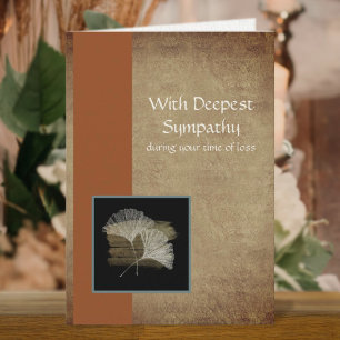 Carte Golden Ginkgo Business Sympathy