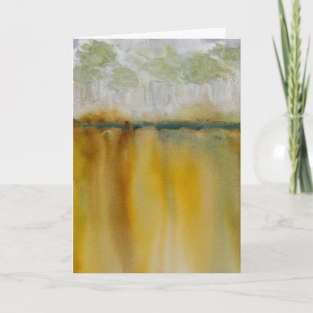 Carte Golden Greeting Card Blank Inside  (Devant)