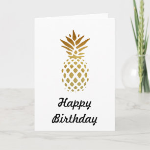 Carte Golden pineapple, Fruit en or
