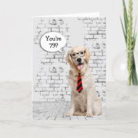 Golden Retriever 79e Humour d'anniversaire