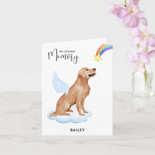 Carte Golden Retriever Angel Chien animal de compagnie p