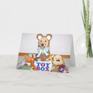 Carte Golden Retriever Beary Joyeux anniversaire 