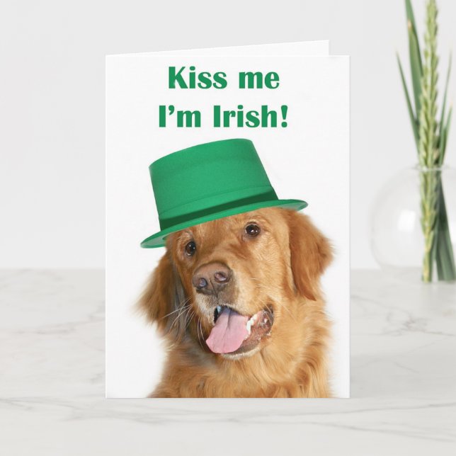 Carte Golden retriever de St Patty (Devant)