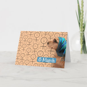 Carte Golden Retriever Happy International Women's Day