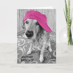 Carte Golden Retriever Humour d'anniversaire