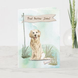 Carte Golden Retriever se sentent mieux après la chirurg