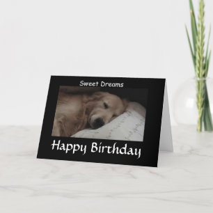 Carte Golden Retriver Sweet Dreams