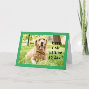 CARTE GOLDEN SOUHAITE UN "ANNIVERSAIRE TRÈS HEUREUX"