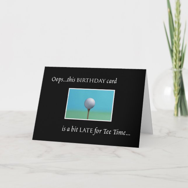 Carte Golf - Anniversaire (Devant)