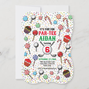 Carte Golf Anniversaire Par Tee Design