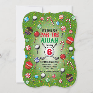 Carte Golf Anniversaire Par Tee Design