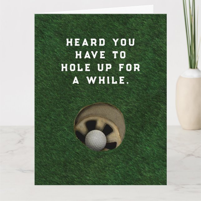 Carte Golf Bon rétablissement (Devant)