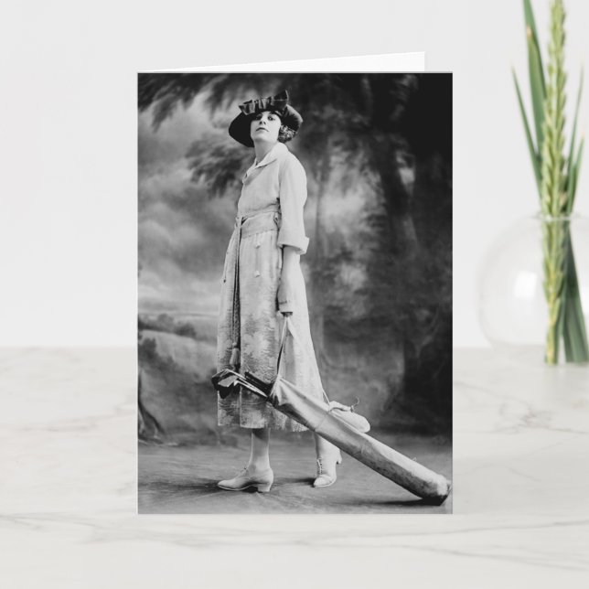 Carte Golf en style, années 1920 (Devant)