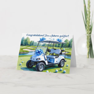 Carte Golf Félicitations pour Baby Boy
