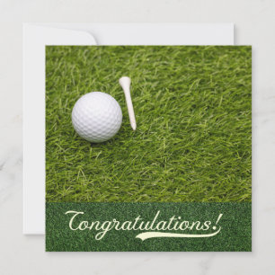 Carte Golf Félicitations vous l'avez fait pour golfeur