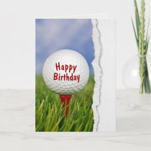 Carte golf for birday