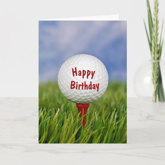 Carte golf for birday (Devant)