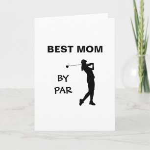 Carte Golf Mommy Golfer Pun Fête des mères Meilleure mam