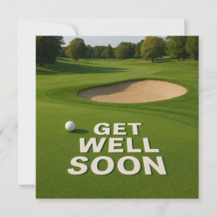 Carte Golf obtenir bien texte bientôt près de bunker pou