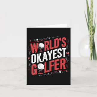 Carte Golf Player World's Okayest Golfer