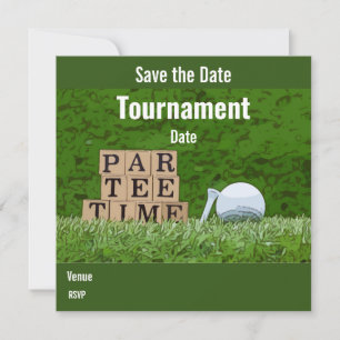 Carte Golf Sauvez la date avec partie de golf par tee