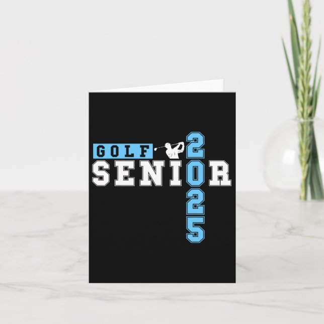 Carte Golf Senior Night Golf Senior 2025 Graduation &# (Devant)