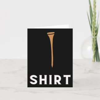 Carte Golf Tee Funny Golf