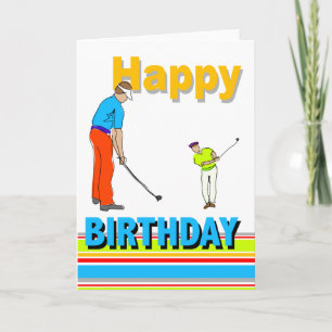 Carte Golf Themed Birthday Card