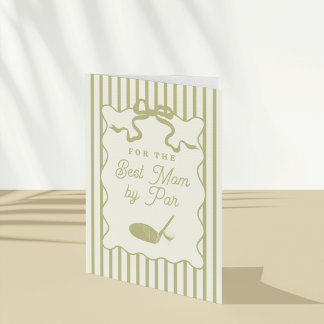 Carte Golf Themed Mother's Day Card