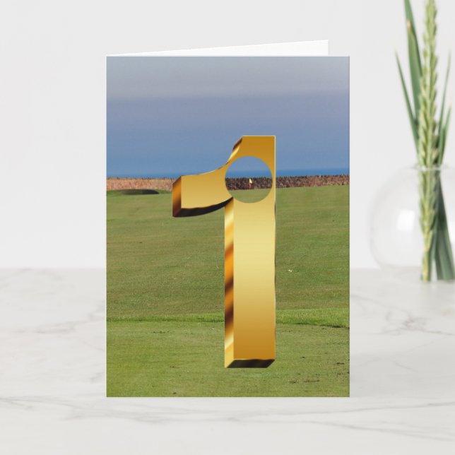 Carte Golf. Trou en un. (Devant)