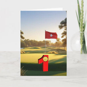 Carte Golf. Trous en un.