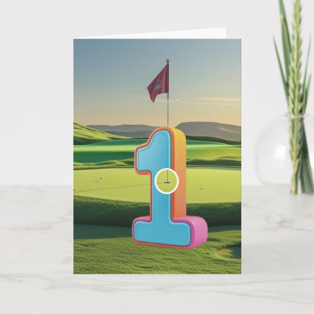Carte Golf. Trous en un. (Devant)