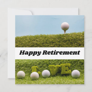 Carte Golfer Happy Retirement