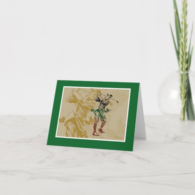 Carte Golfeur de monsieur (Devant)