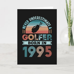 Carte Golfeur né 1995 Golfing 30e anniversaire Cadeau pa