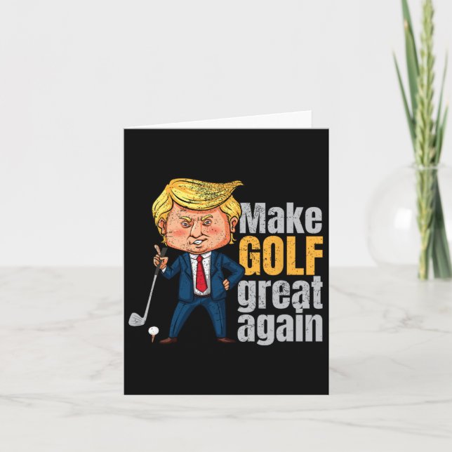 Carte Golfing Pro-trump - Rendre au Golf sa grandeur d'a (Devant)
