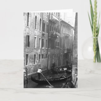 Carte Gondola Ride Venise Italie