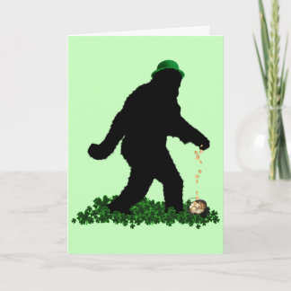 Carte Gone Squatchin' le jour de la Saint Patrick