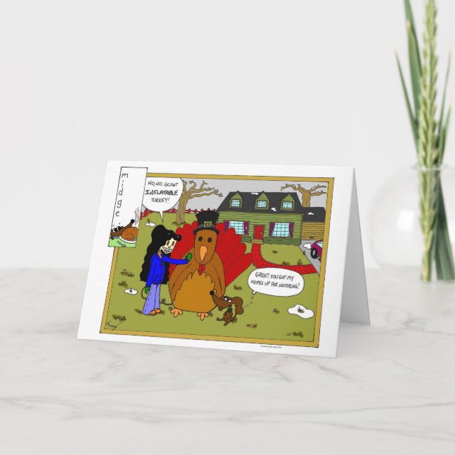 Carte gonflable de thanksgiving de la Turquie de (Devant)