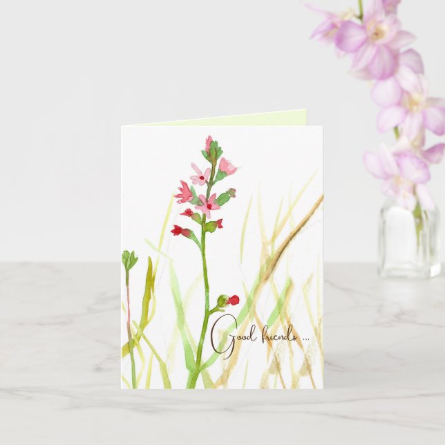 Carte Good Friends Encouragement Inspiration (Orchidée)