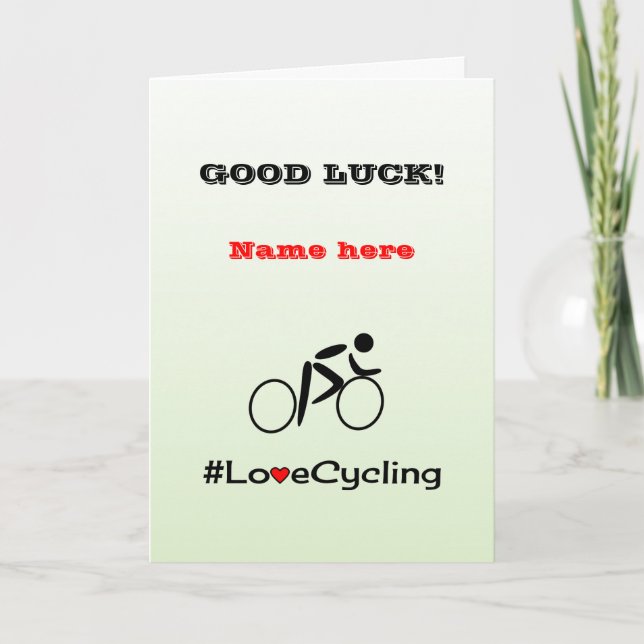 Carte Good Luck personal cycling (Devant)
