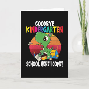 Carte Goodbye Kindergarten Dino School