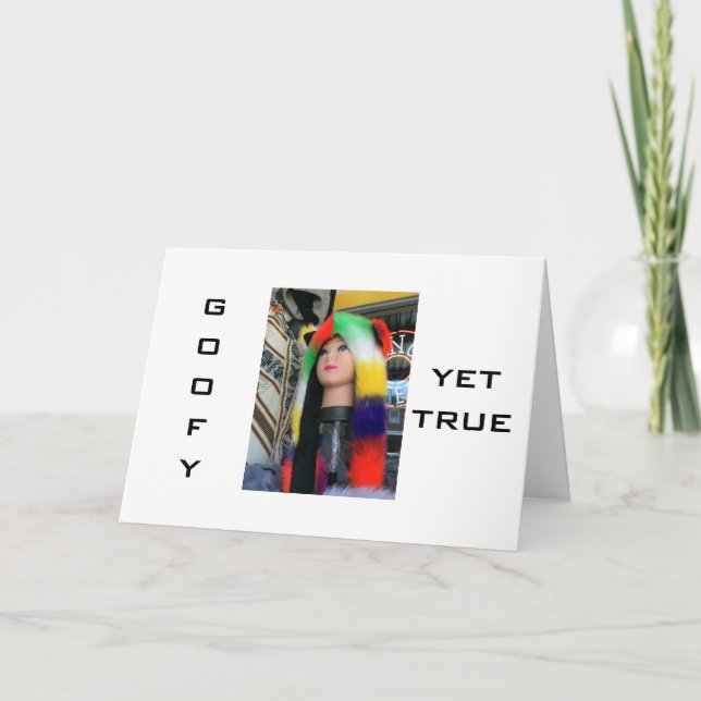 CARTE GOOFY YET TRUE-HAPPY SHARE BIRTHDAY WITH YOU (Devant)