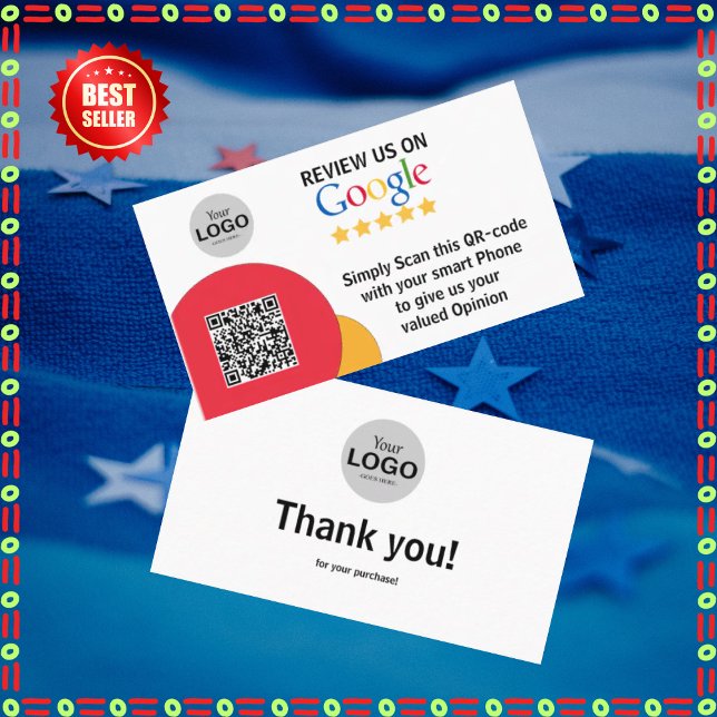 Carte Google Review avec Modèle de lien de code QR (Créateur téléchargé)