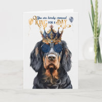Gordon Setter King pour une journée d'anniversaire