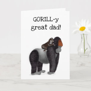 Carte Gorilla et Fête des pères bébé