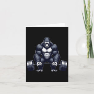 Carte Gorilla Poids Fitness Fitness Fitness Entraînement
