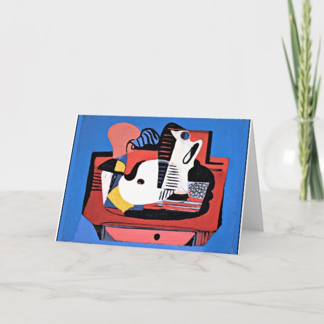 Carte Gorky - La vie morte avec palette, art abstrait (Devant)